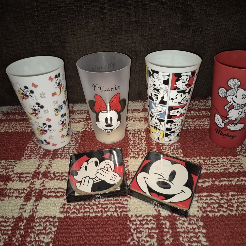 Disney Mickey and Minnie Mouse Tumbler Set - Multicolor
